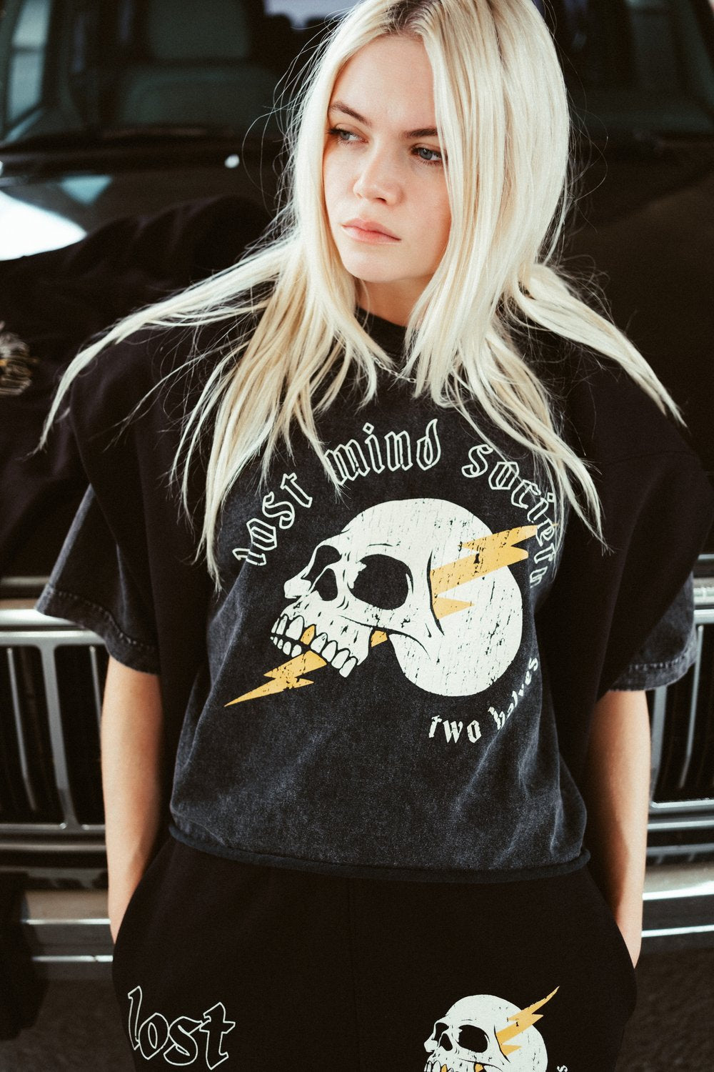 Lost Mind Society Cropped Tee