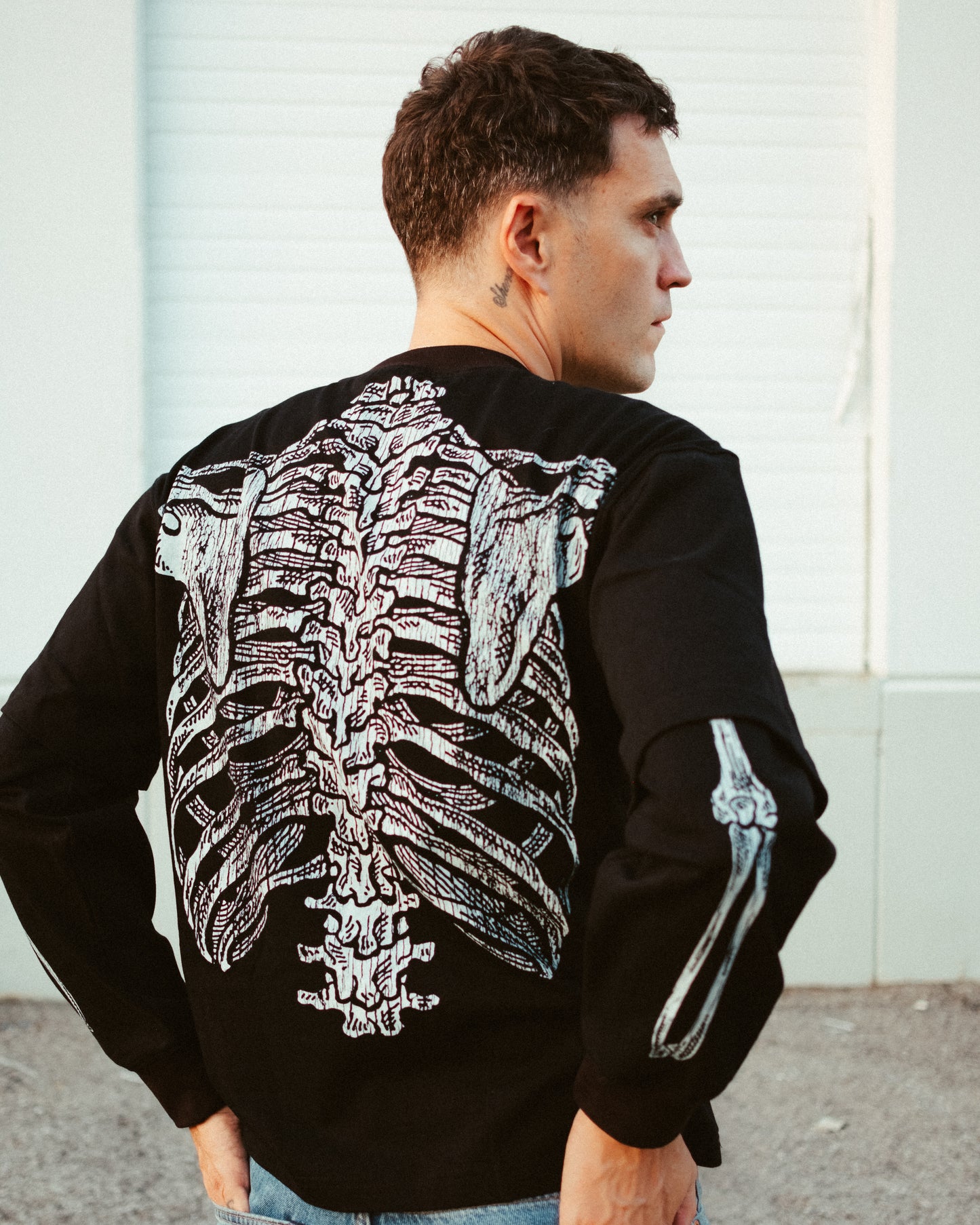 Bones Layered Longsleeve (BLACK)