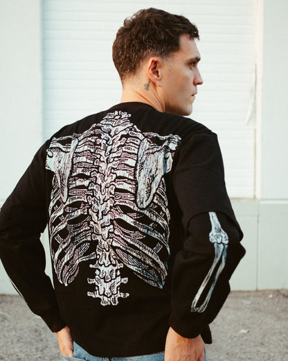Bones Layered Longsleeve (BLACK)