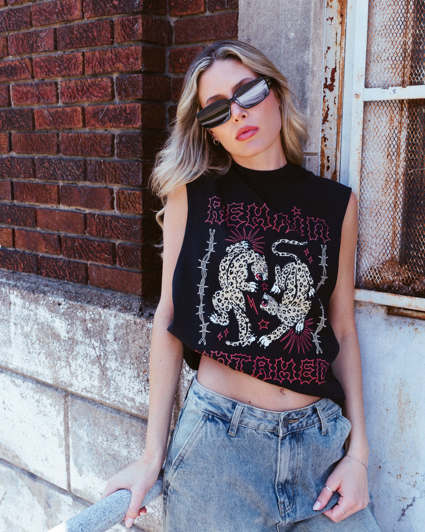 Untamed Cropped Sleeveless Tee