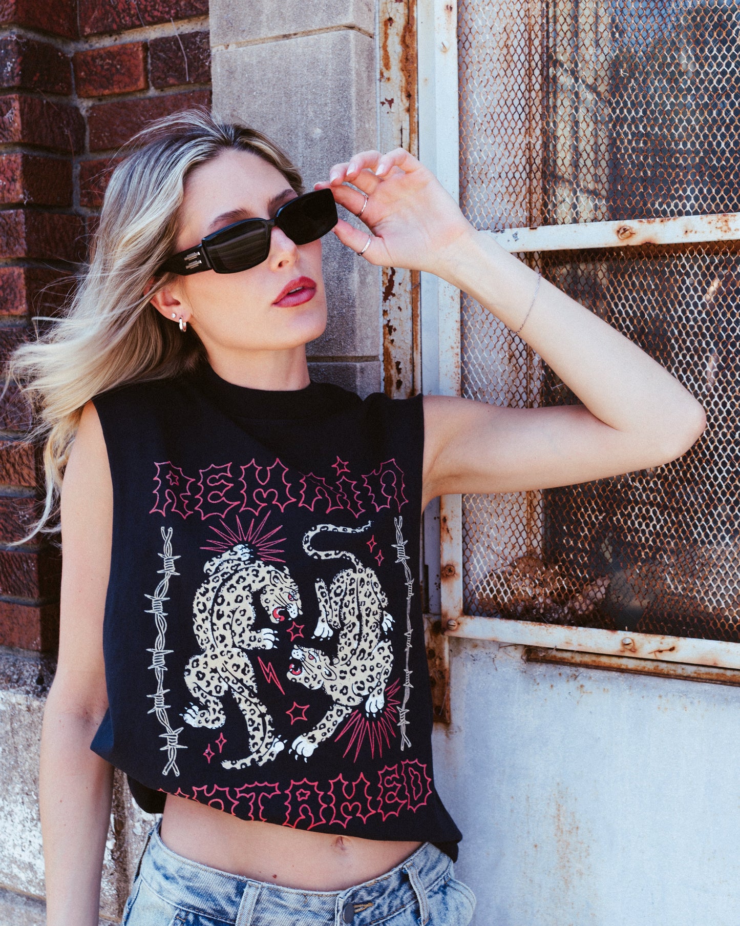 Untamed Cropped Sleeveless Tee