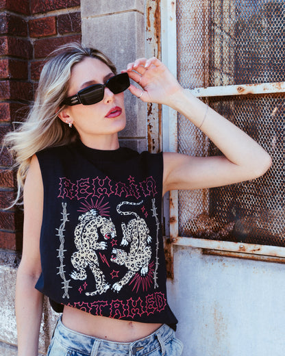Untamed Cropped Sleeveless Tee
