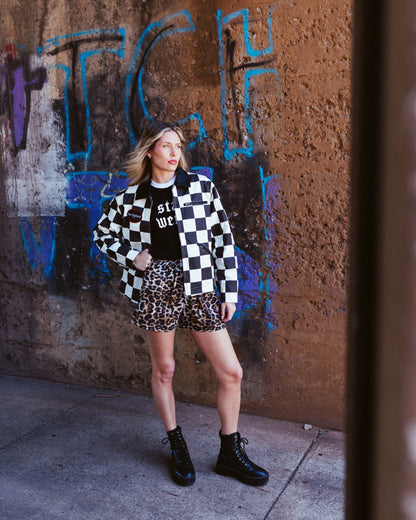 Checkered Work Jacket