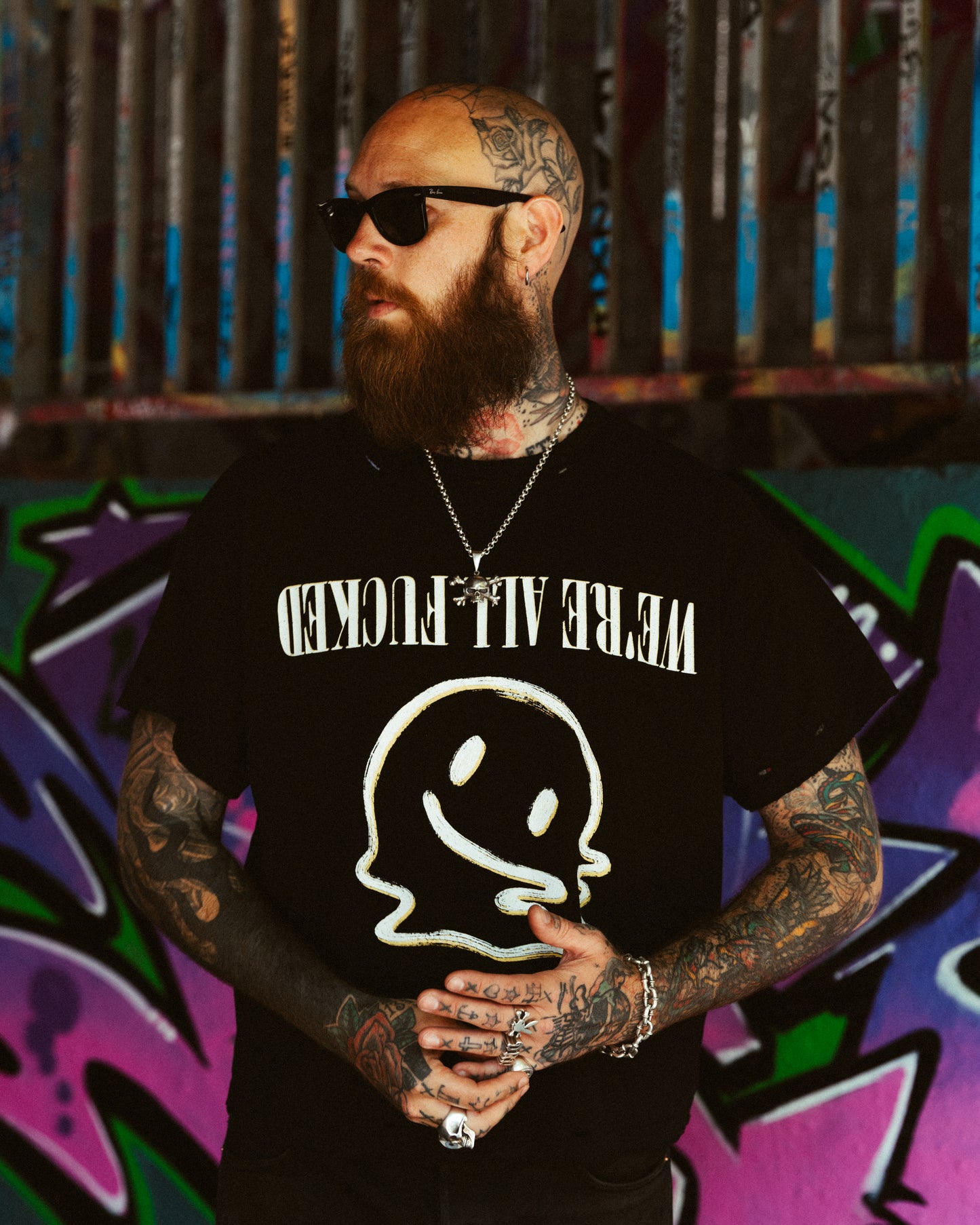We're F*cked Tee - BLACK