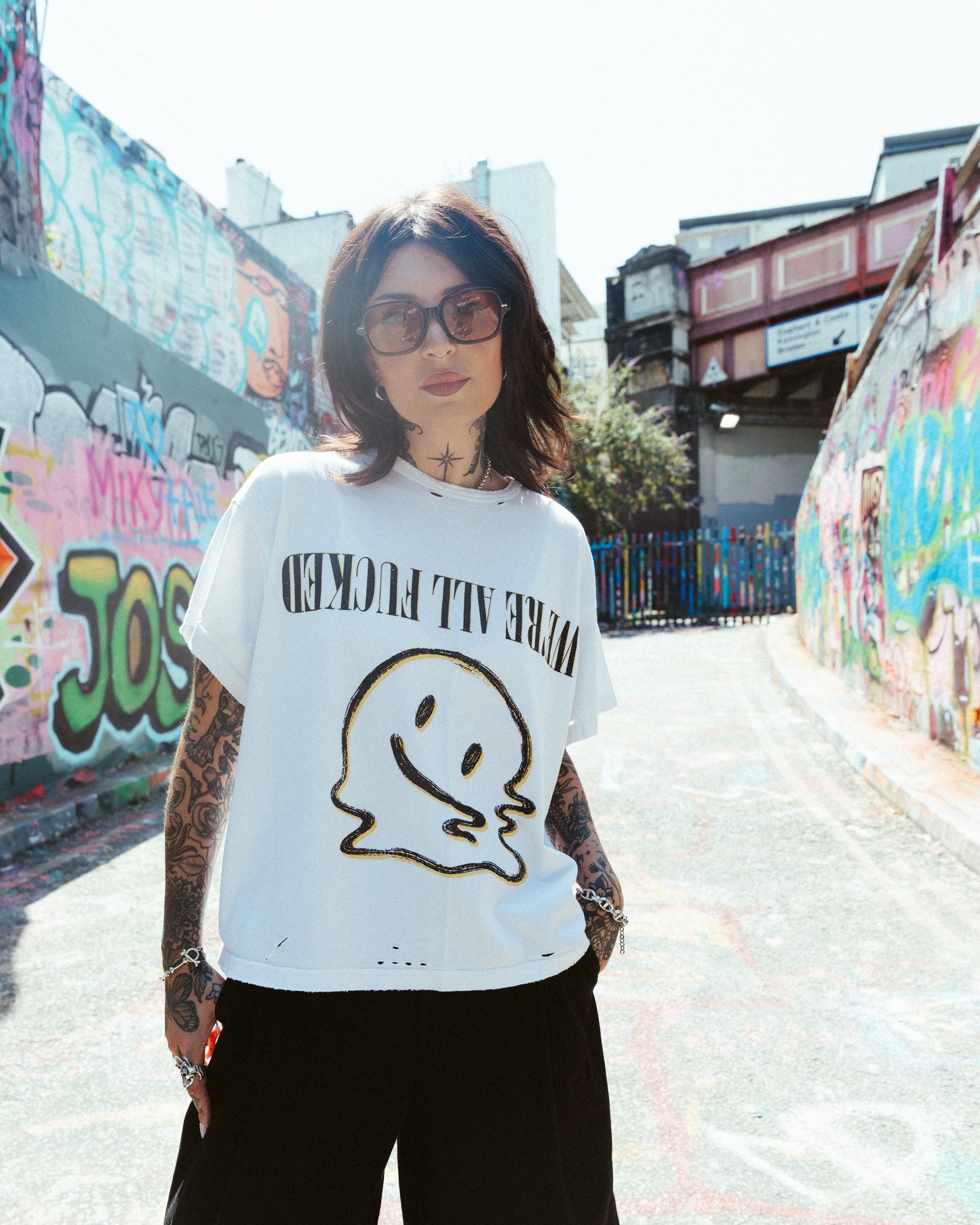 We're F*cked Tee - WHITE