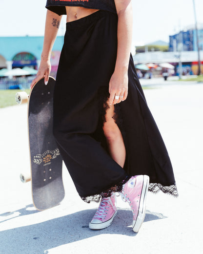 Satin & Lace Skirt