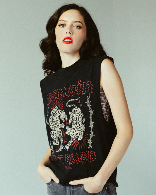 Untamed Cropped Sleeveless Tee