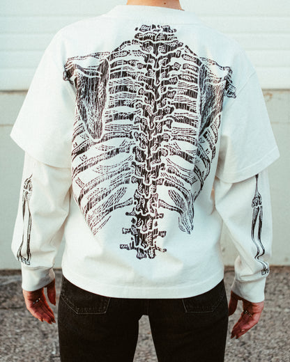 Bones Layered Longsleeve (WHITE)