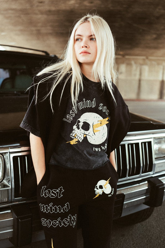 Lost Mind Society Cropped Tee