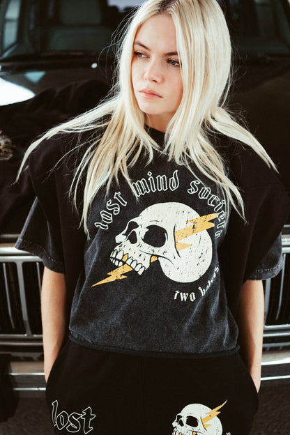 Lost Mind Society Cropped Tee