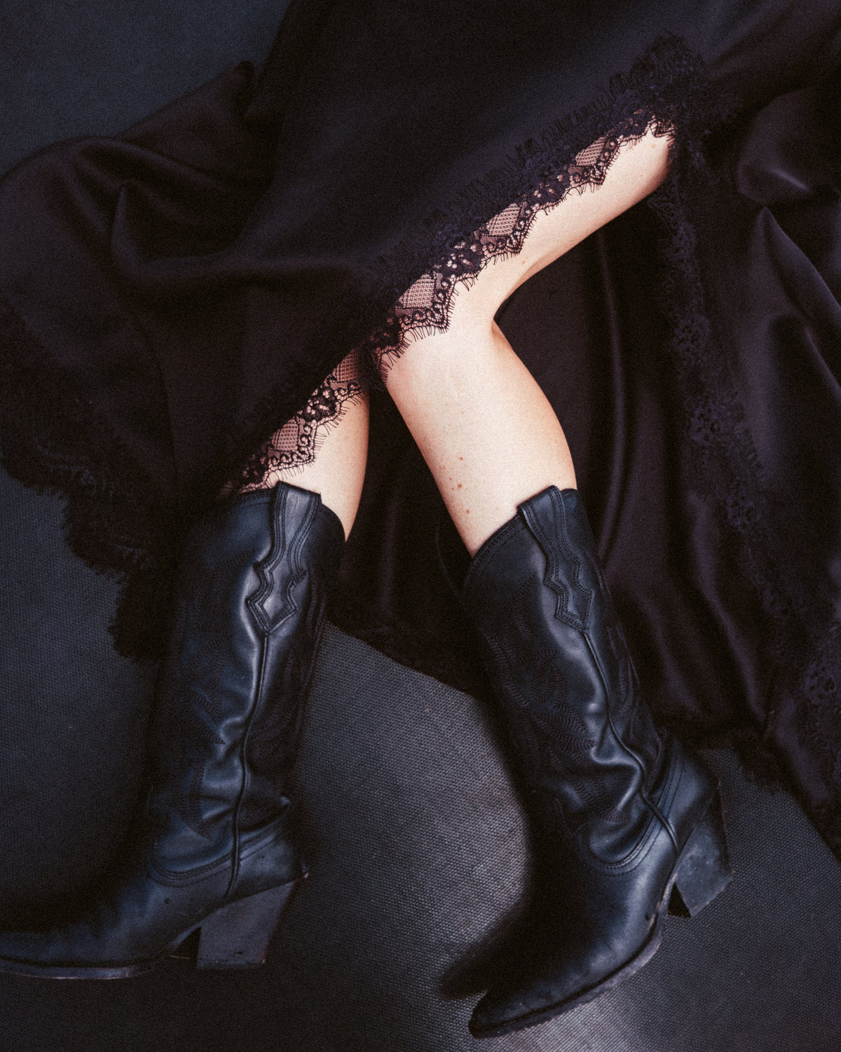 Satin & Lace Skirt