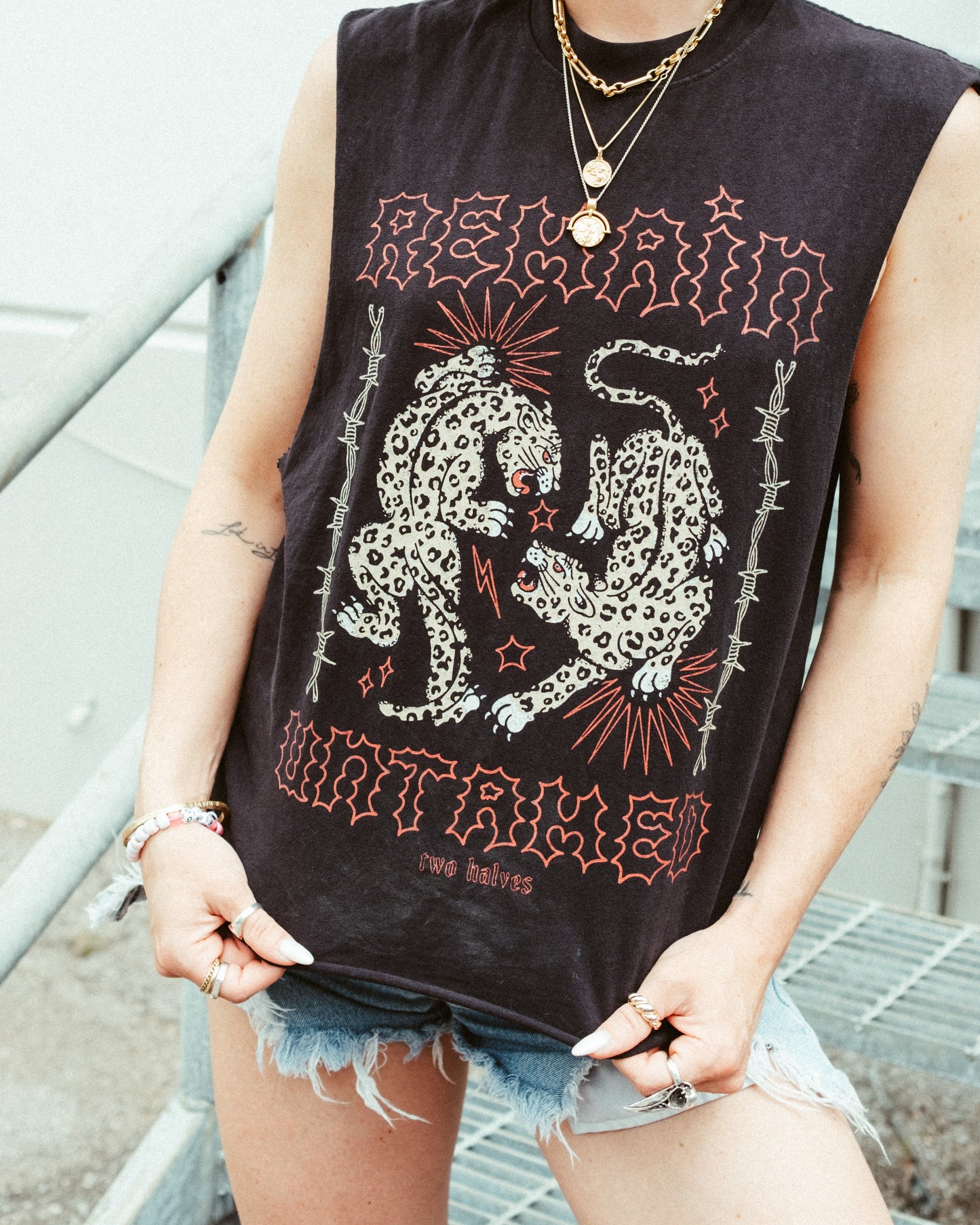 Untamed Cropped Sleeveless Tee