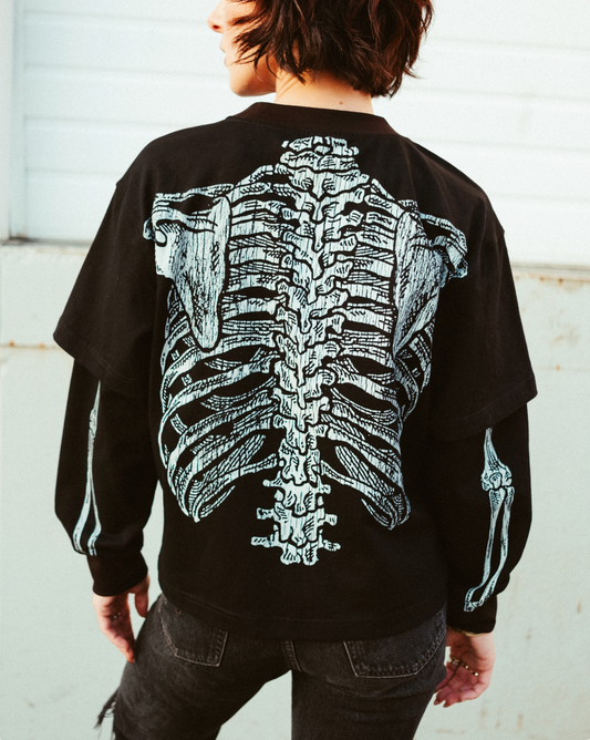 Bones Layered Longsleeve (BLACK)