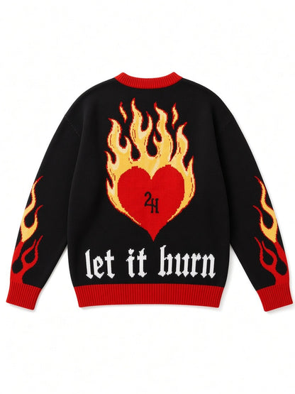 Flaming Heart Cardigan