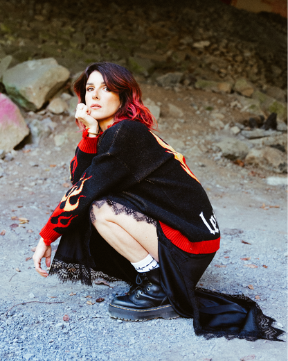 Flaming Heart Cardigan