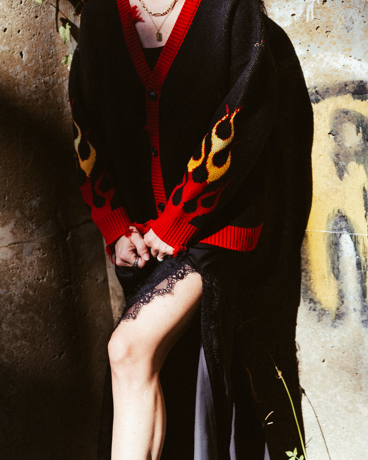 Flaming Heart Cardigan