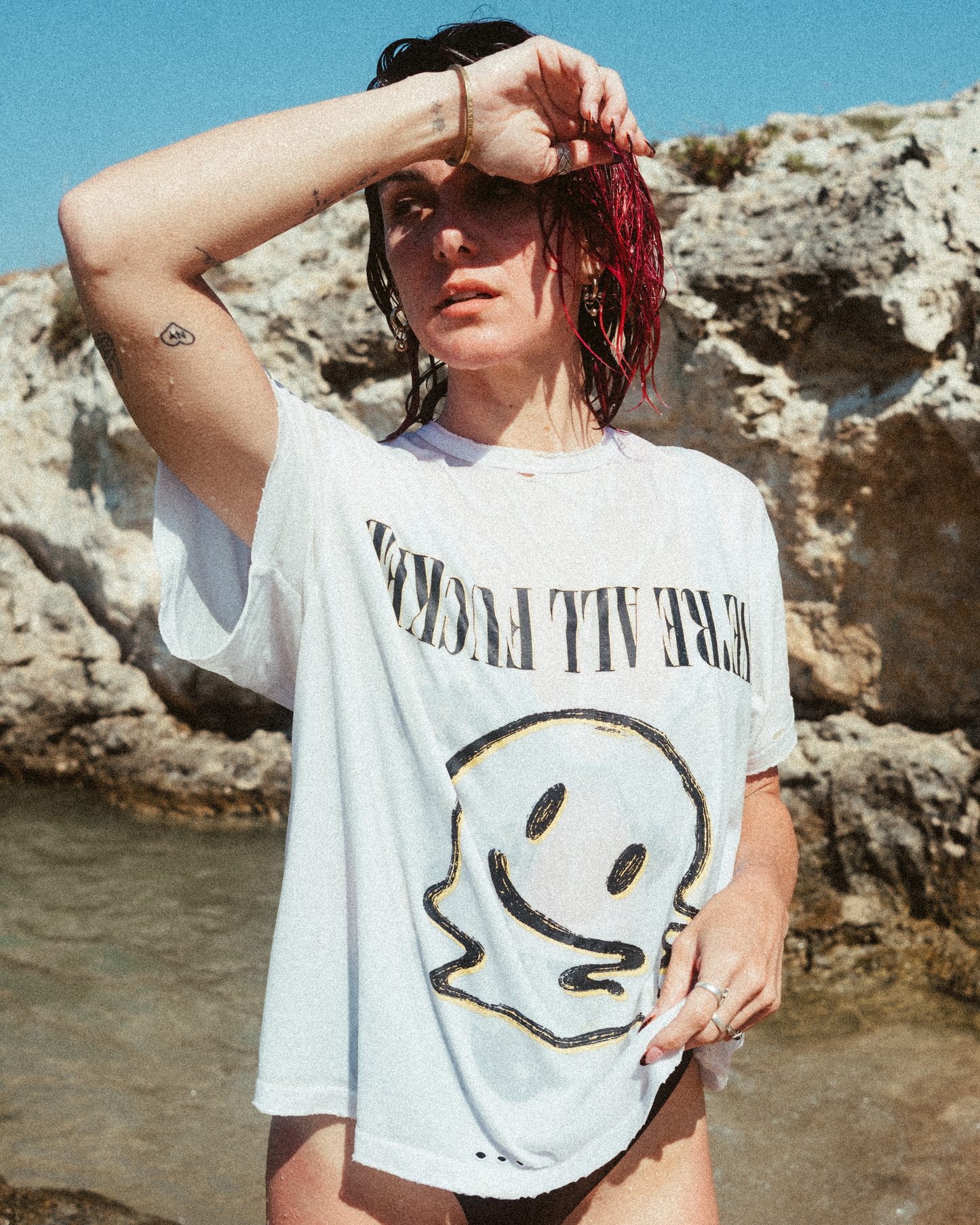 We're F*cked Tee - WHITE