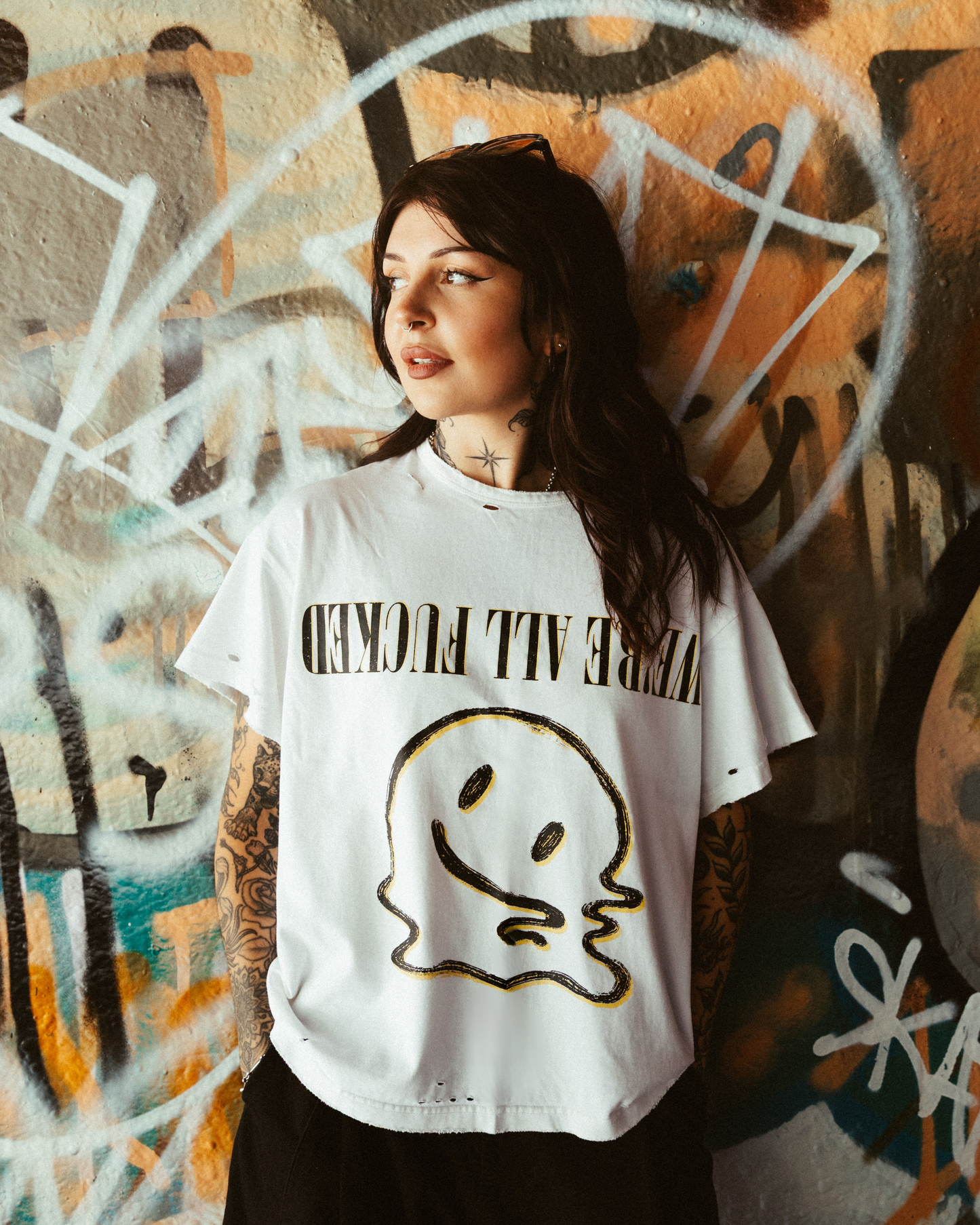 We're F*cked Tee - WHITE