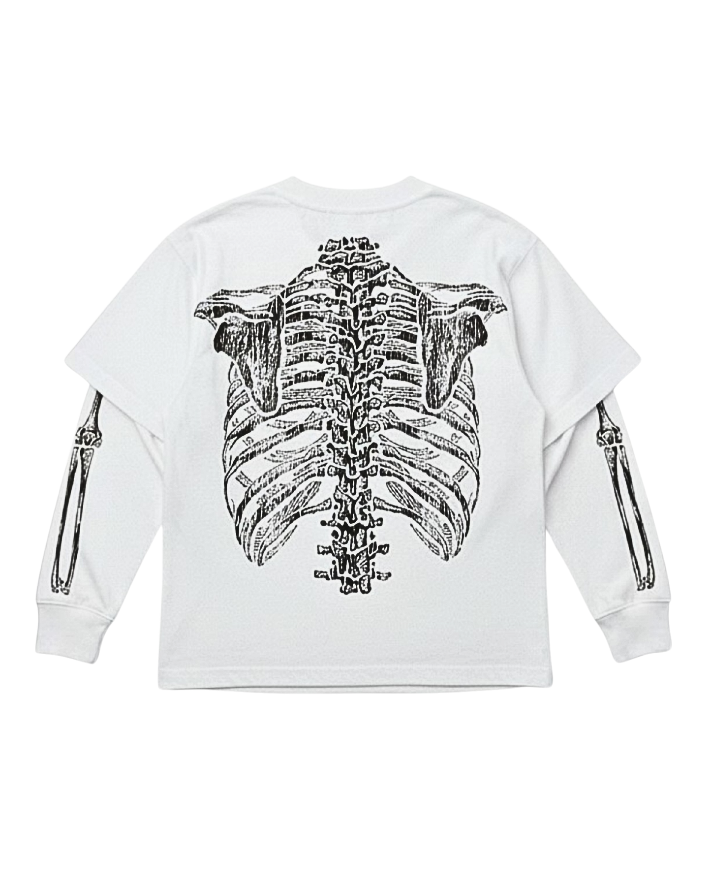 Bones Layered Longsleeve (WHITE)