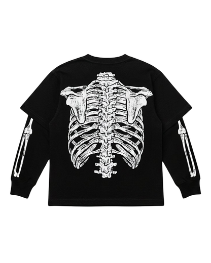 Bones Layered Longsleeve (BLACK)