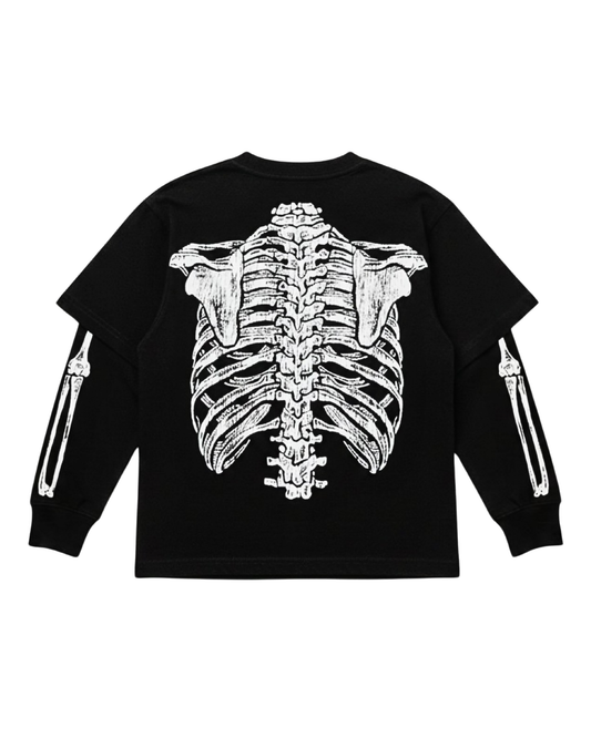 Bones Layered Longsleeve (BLACK)