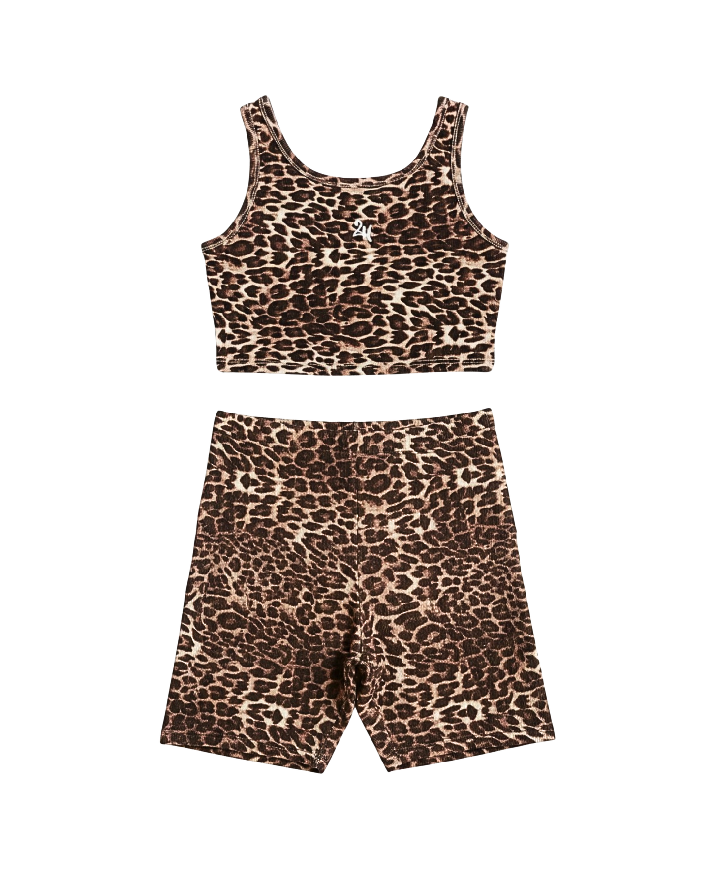 Leopard Ribbed Cotton Set