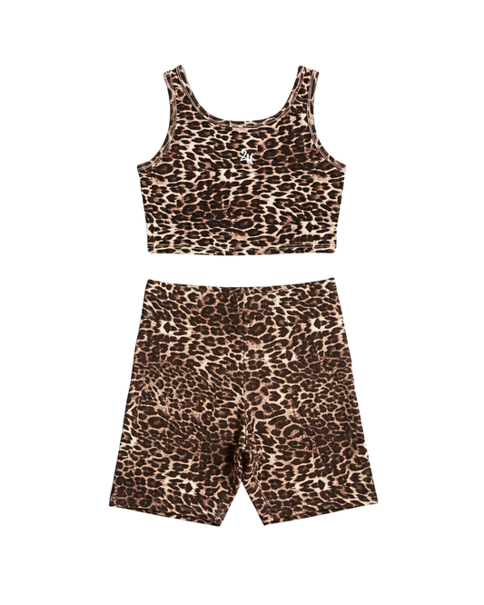 Leopard Ribbed Cotton Set