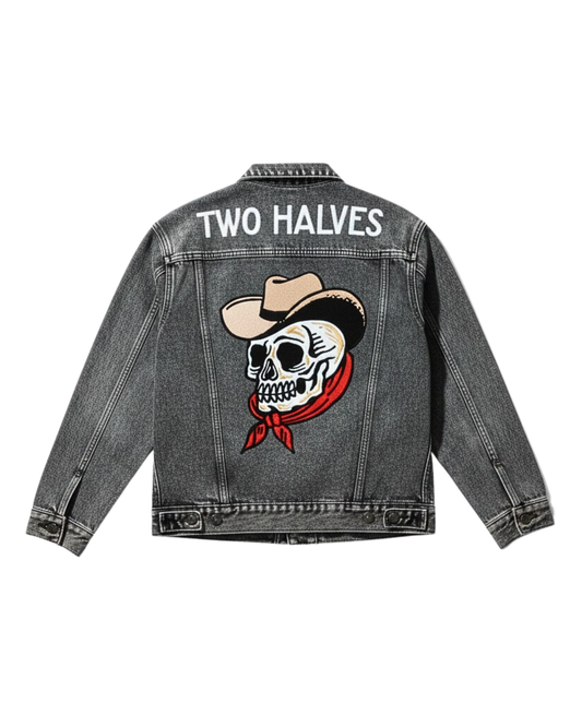 Skelly Cowboy Jacket (Acid Washed Black)